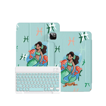 iPad / Android Tab Wireless Keyboard Flipcover - Pisces