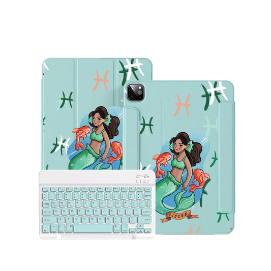 iPad / Android Tab Wireless Keyboard Flipcover - Pisces