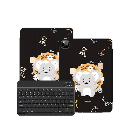 iPad Wireless Keyboard Flipcover - Rat (Chinese Zodiac / Shio)