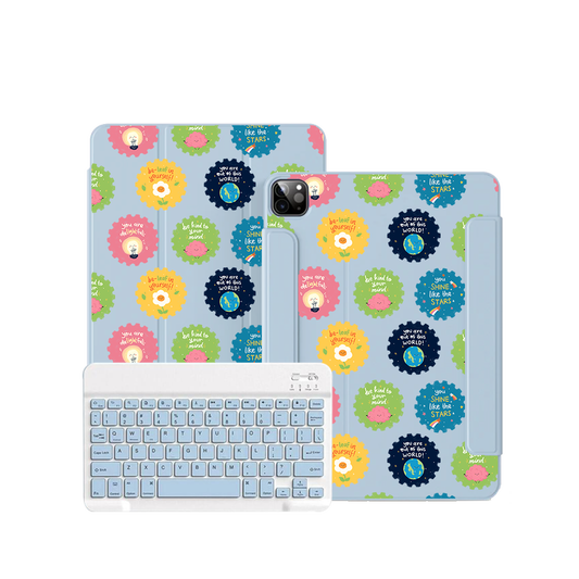 iPad / Android Tab Wireless Keyboard Flipcover - Self Reminder Stamps