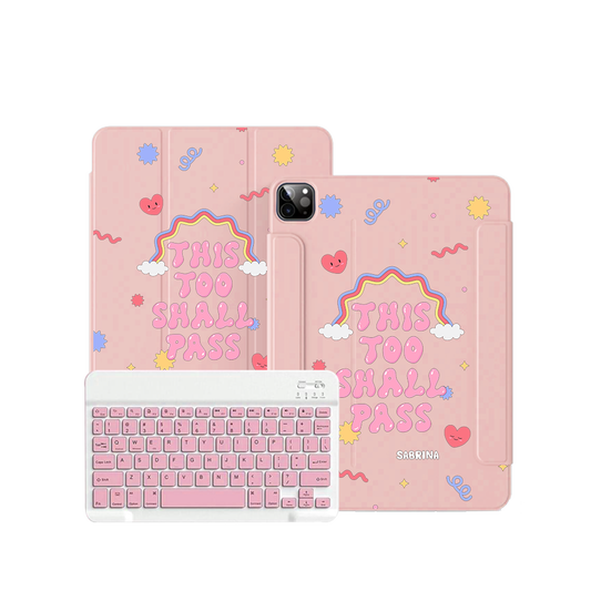 iPad / Android Tab Wireless Keyboard Flipcover - This Too Shall Pass