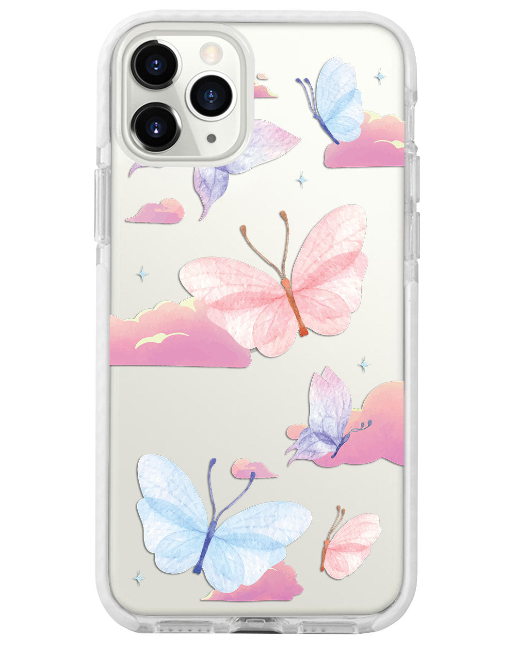 iPhone Rearguard Bumper - Butterfly & Clouds