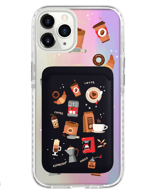 iPhone Magnetic Wallet Holo Case - Barista