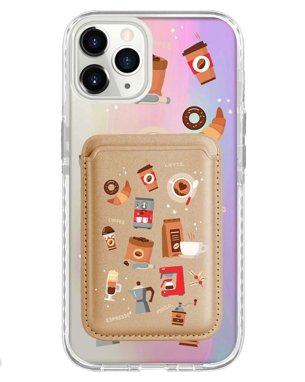 iPhone Magnetic Wallet Holo Case - Barista