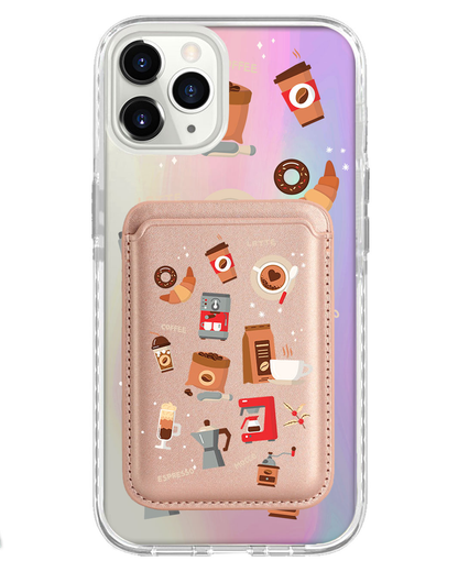 iPhone Magnetic Wallet Holo Case - Barista