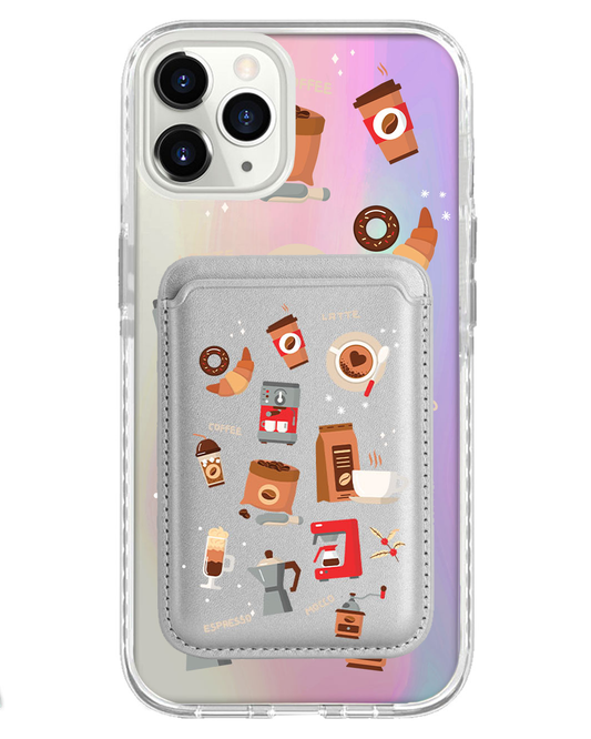 iPhone Magnetic Wallet Holo Case - Barista