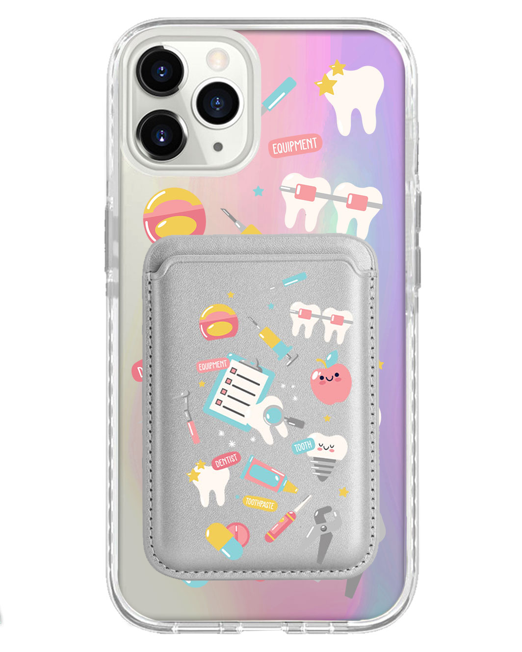 iPhone Magnetic Wallet Holo Case - Dentist