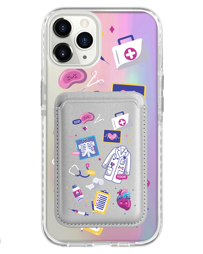 iPhone Magnetic Wallet Holo Case - Doctor
