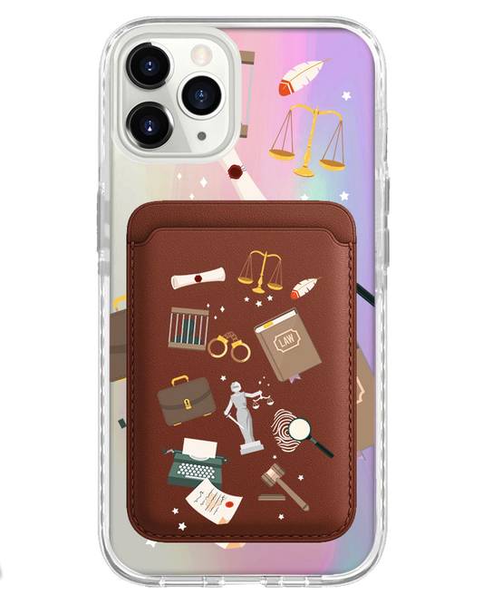 iPhone Magnetic Wallet Holo Case - Lawyer
