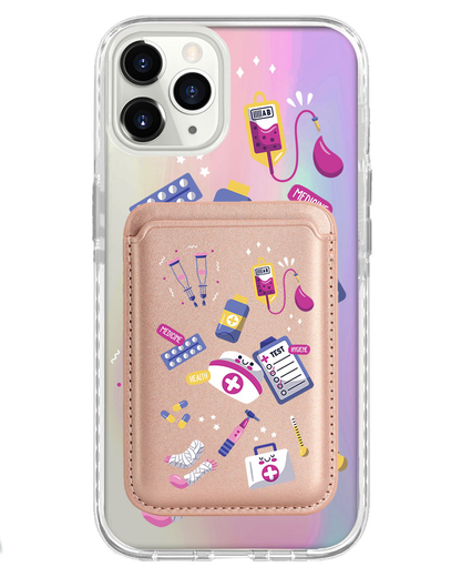 iPhone Magnetic Wallet Holo Case - Nurse