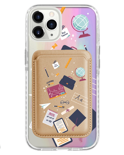 iPhone Magnetic Wallet Holo Case - Teacher