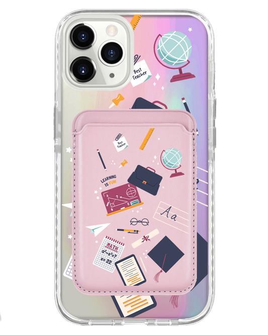 iPhone Magnetic Wallet Holo Case - Teacher
