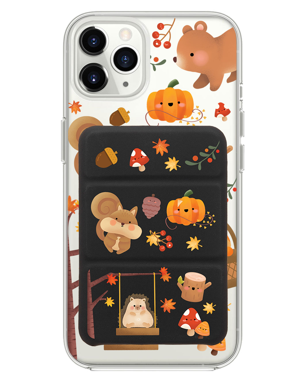 iPhone Magnetic Trifold Wallet Case - Autumn