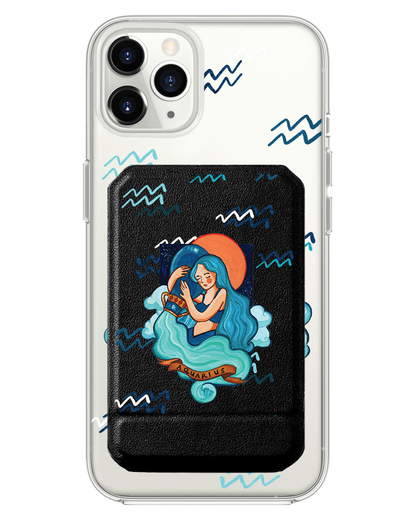 iPhone Magnetic Multifold Wallet - Aquarius