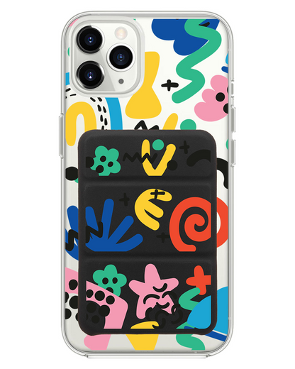 iPhone Magnetic Trifold Wallet Case - Celestial 2.0