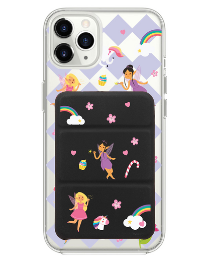 iPhone Magnetic Trifold Wallet Case - Little Fairy
