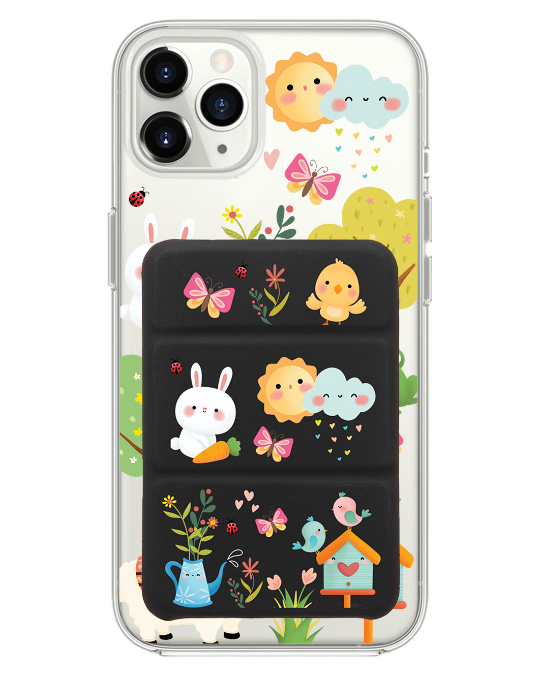 iPhone Magnetic Trifold Wallet Case - Spring