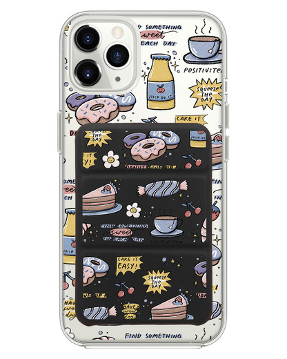 iPhone Magnetic Trifold Wallet Case - Sweets