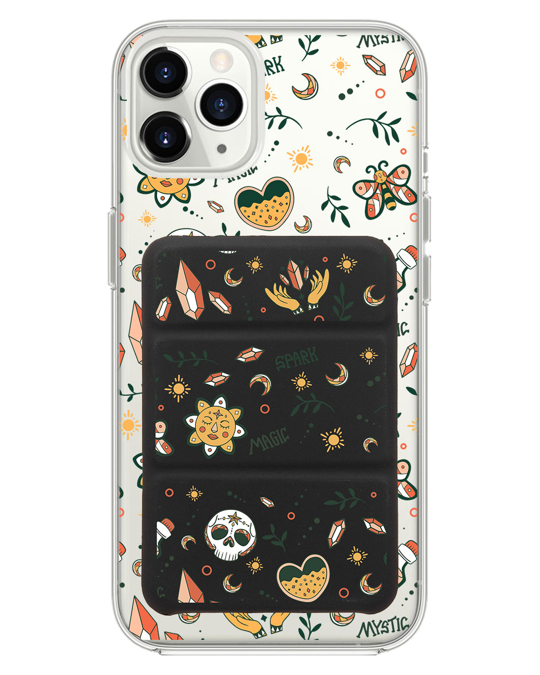 iPhone Magnetic Trifold Wallet Case - Mystic