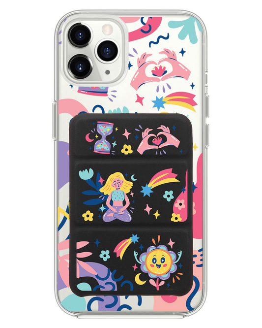 iPhone Magnetic Trifold Wallet Case - Heather
