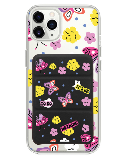 iPhone Magnetic Trifold Wallet Case - Its Ok To Do Nothing