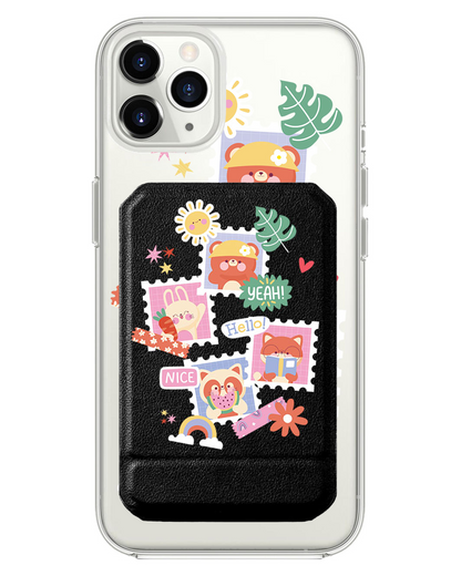 iPhone Magnetic Multifold Wallet - Animal Squad