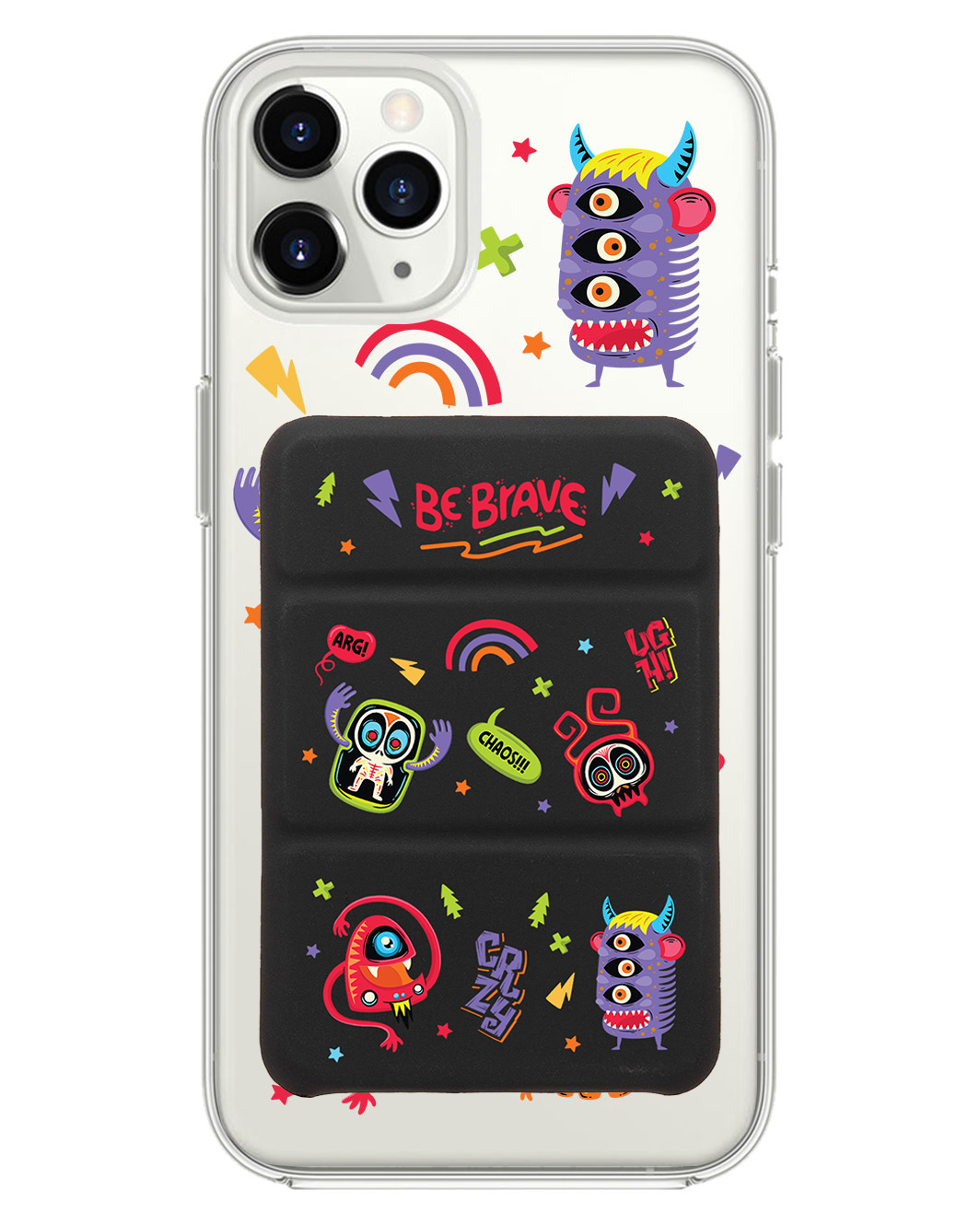iPhone Magnetic Trifold Wallet Case - Baby Monster