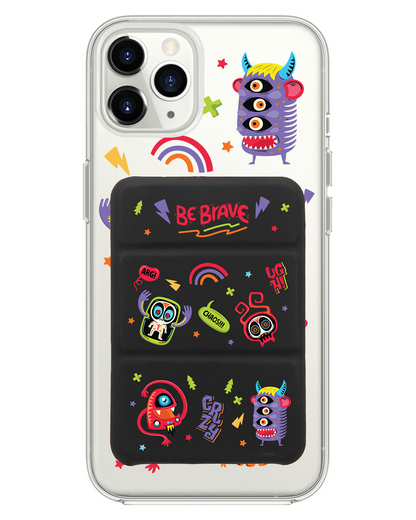 iPhone Magnetic Trifold Wallet Case - Baby Monster