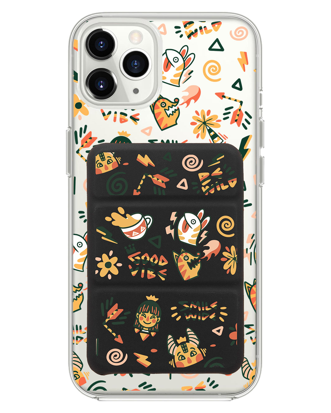 iPhone Magnetic Trifold Wallet Case - Wild & Free