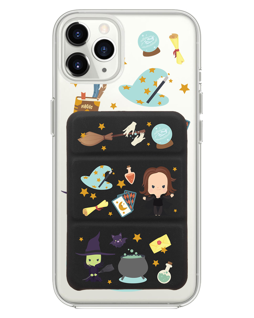 iPhone Magnetic Trifold Wallet Case - Little Hogwarts