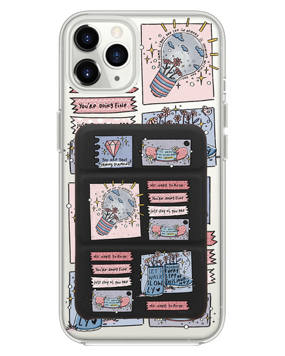 iPhone Magnetic Trifold Wallet Case - Shine