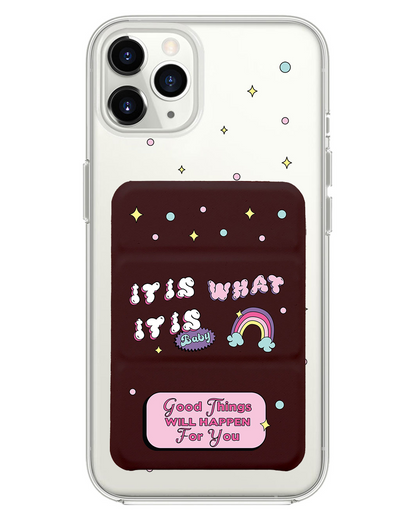 iPhone Magnetic Trifold Wallet Case - Its is What it is Baby