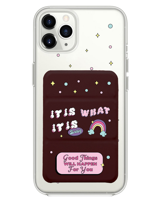 iPhone Magnetic Trifold Wallet Case - Its is What it is Baby
