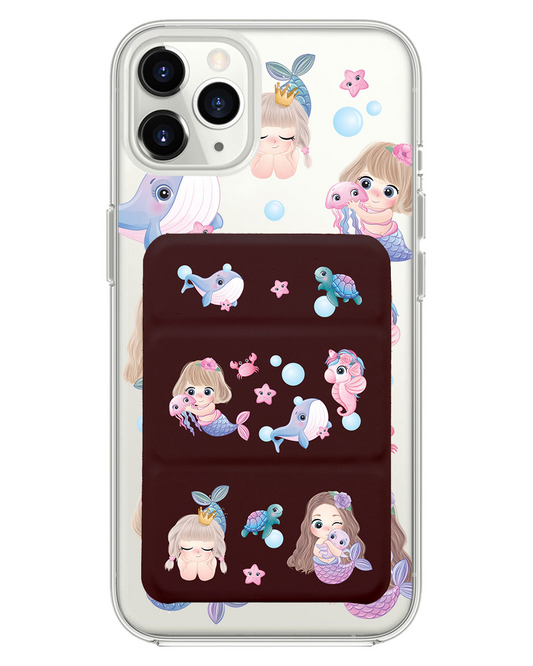 iPhone Magnetic Trifold Wallet Case - Little Mermaid