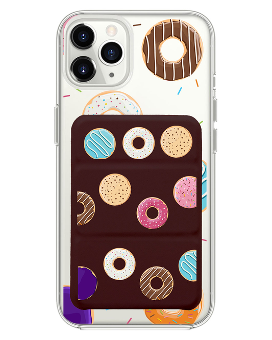 iPhone Magnetic Trifold Wallet Case - Doughnuts