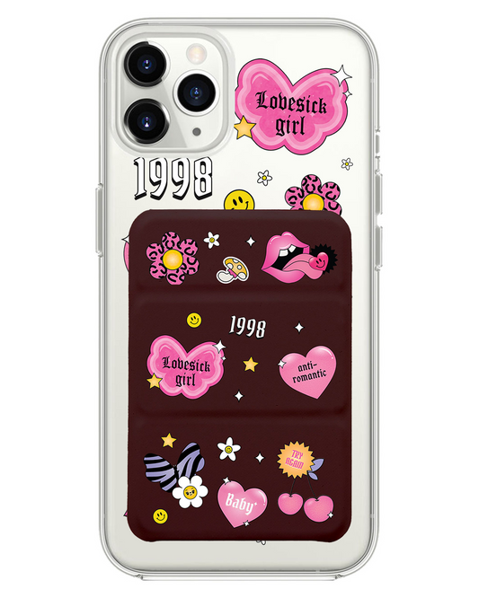 iPhone Magnetic Trifold Wallet Case - Lovesick