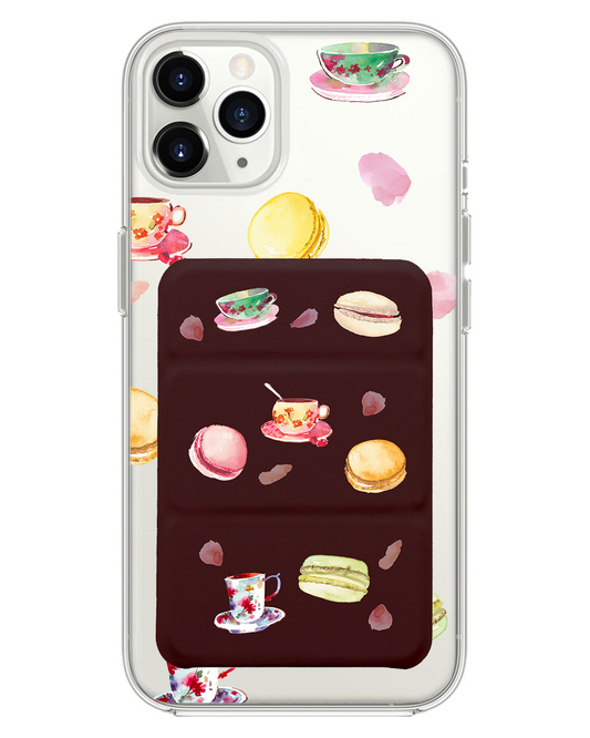 iPhone Magnetic Trifold Wallet Case - Macarons