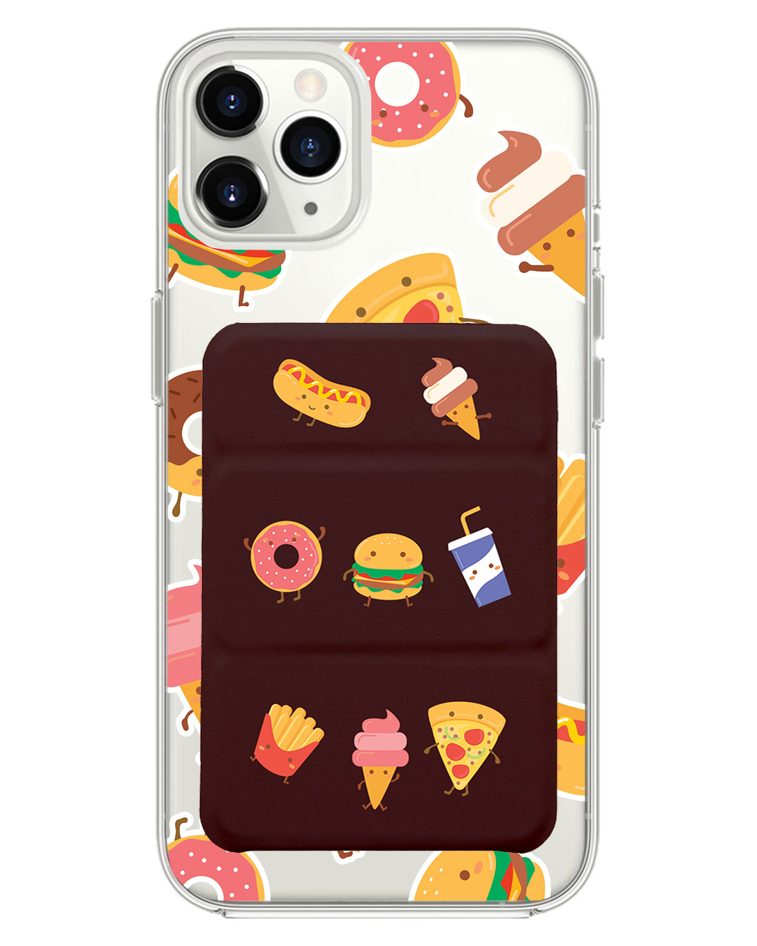 iPhone Magnetic Trifold Wallet Case - Fast Foodies