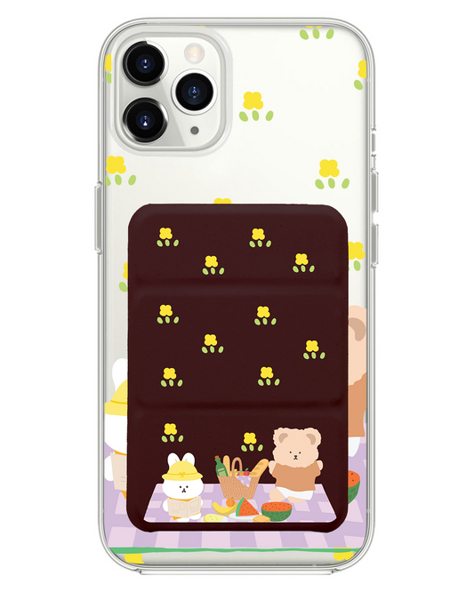 iPhone Magnetic Trifold Wallet Case - Picnic Lilac