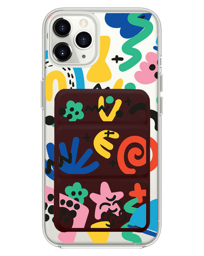 iPhone Magnetic Trifold Wallet Case - Celestial 2.0