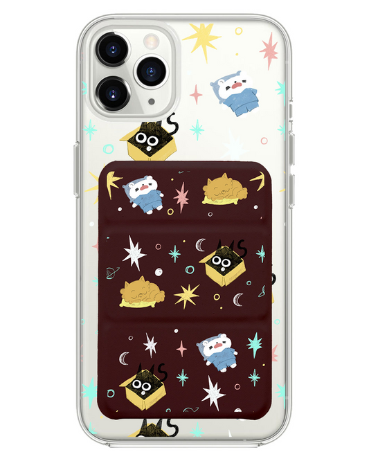 iPhone Magnetic Trifold Wallet Case - Nightover
