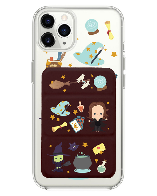 iPhone Magnetic Trifold Wallet Case - Little Hogwarts