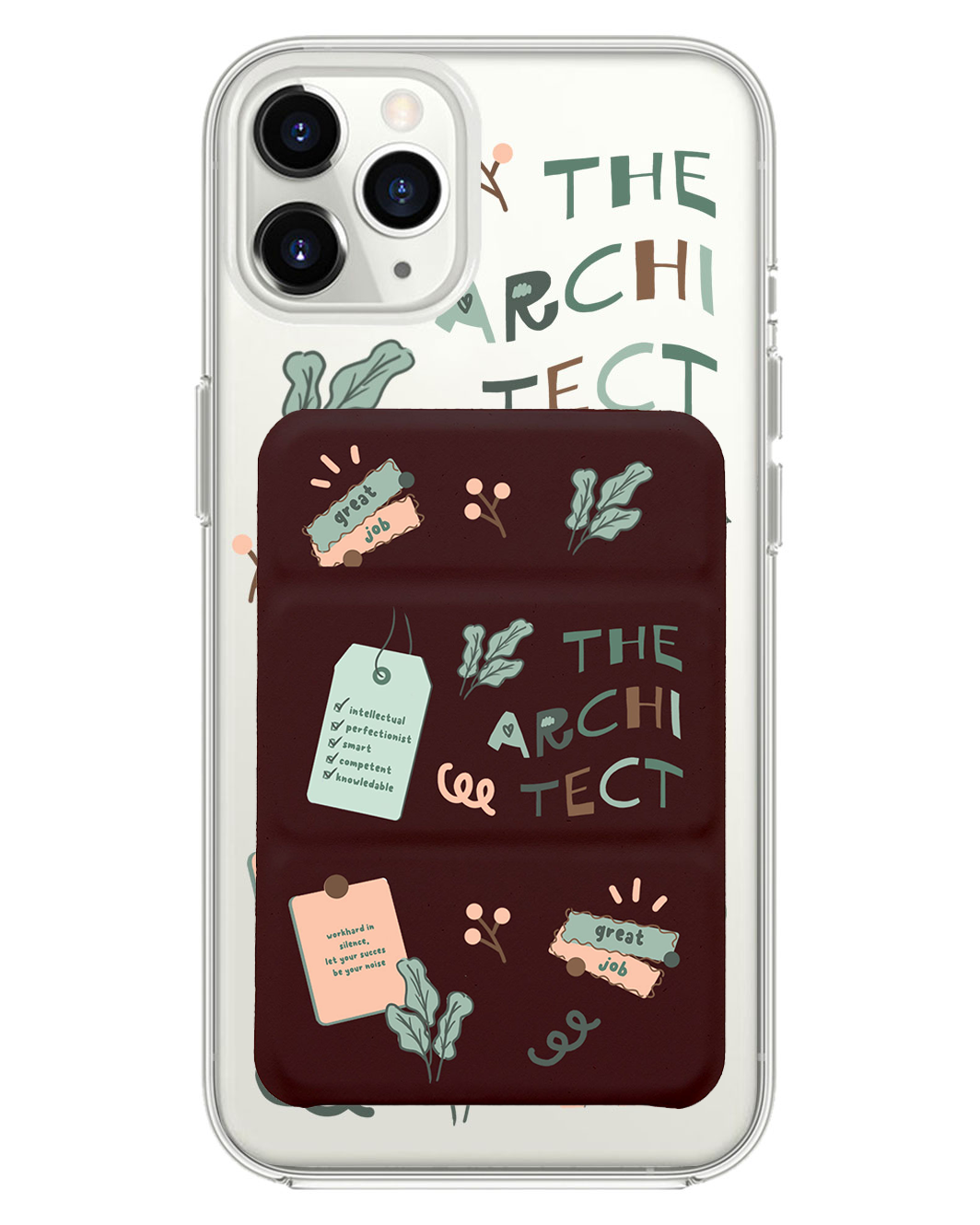 iPhone Magnetic Trifold Wallet Case - INTJ