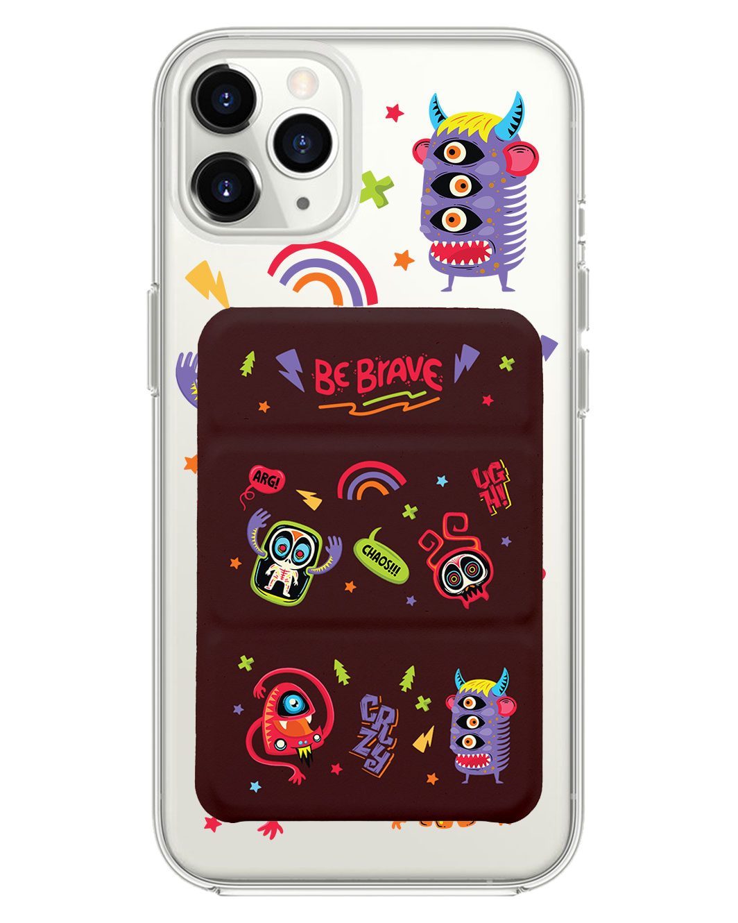 iPhone Magnetic Trifold Wallet Case - Baby Monster
