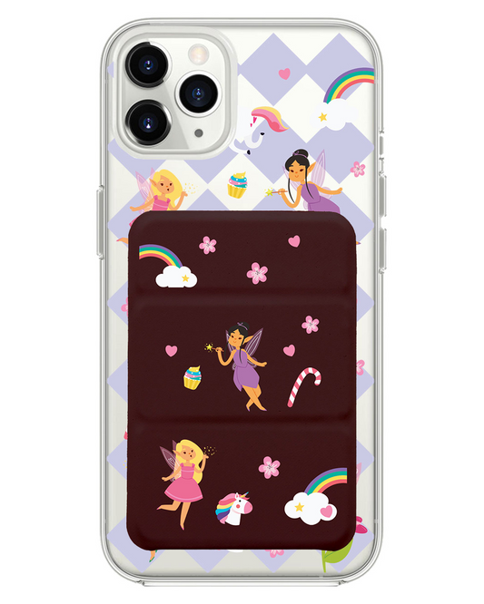 iPhone Magnetic Trifold Wallet Case - Little Fairy