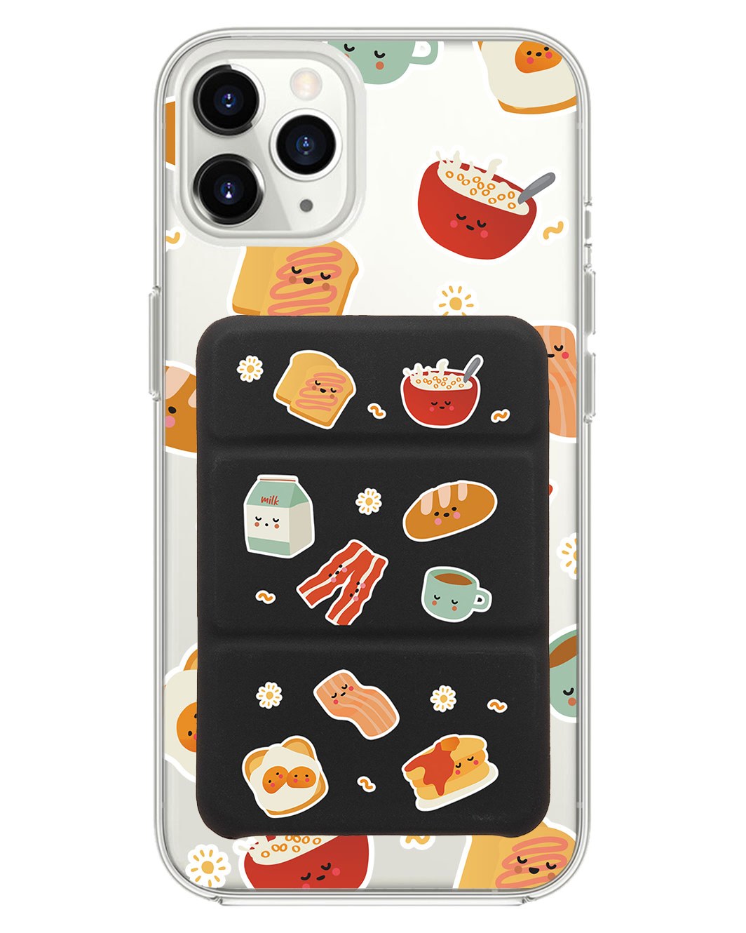 iPhone Magnetic Trifold Wallet Case - English Breakfast