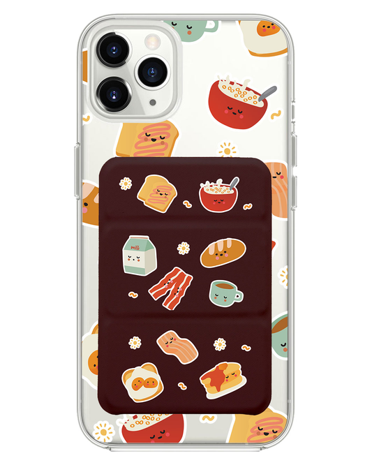 iPhone Magnetic Trifold Wallet Case - English Breakfast