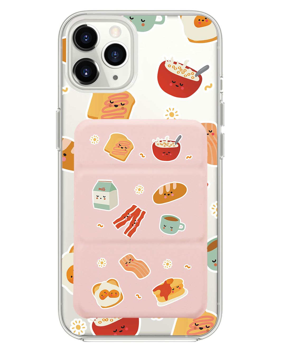 iPhone Magnetic Trifold Wallet Case - English Breakfast