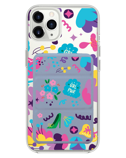iPhone Magnetic Trifold Wallet Case - Girl Power 1.0
