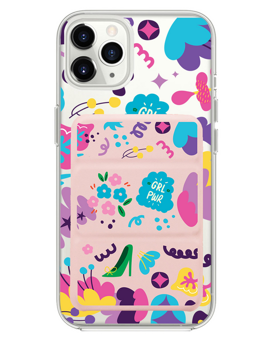iPhone Magnetic Trifold Wallet Case - Girl Power 1.0